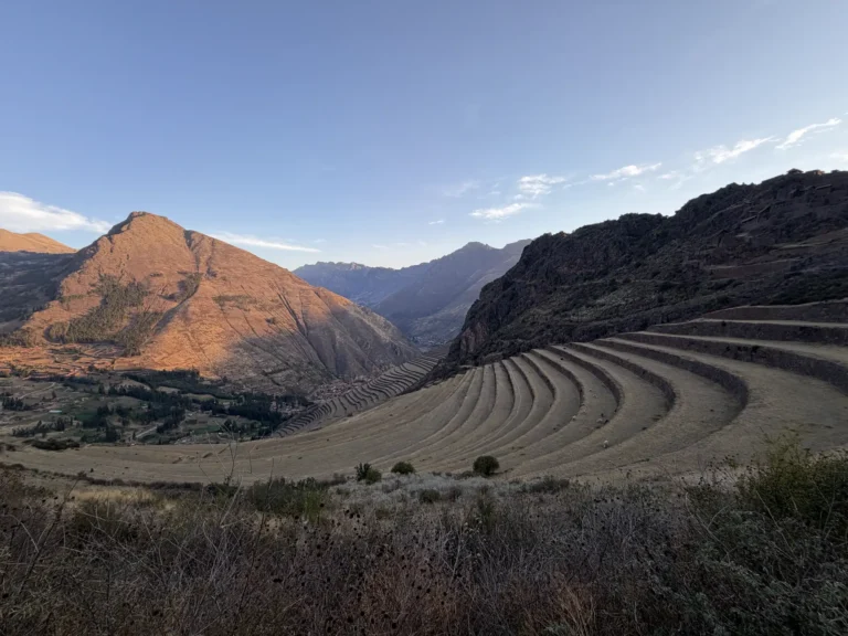 Inca terraces of Pisac in the Sacred Valley